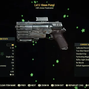Legacy Lvl 5 10mm Pistol