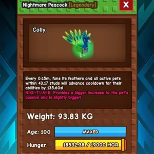 93KG | 15s CD No Toy | Titan Nightmare Peacock