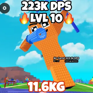 Titanic Mr. Carrot (225K DPS) | 11.7KG | LVL 10