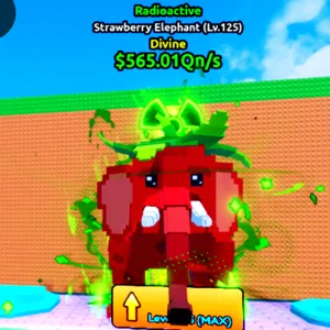 565.01Qn/s | Radioactive Strawberry Elephant | Escape Tsunami For Brainrots