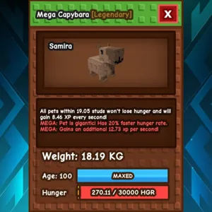 Mega Capybara | Max Age | 18.19KG
