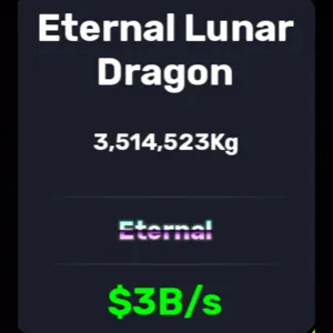 3B/s | Titanic Eternal Lunar Dragon| Steal An Egg