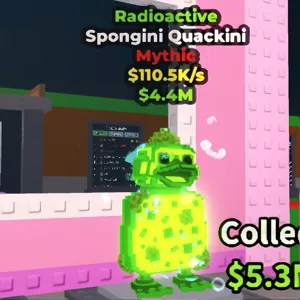 Radioactive Spongini Quackini |  Super Rare For Collectors