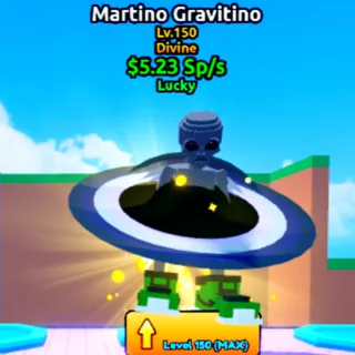 5.23/s | Lucky Martino Gravitino | Escape Tsunami For Brainrots | Max Level