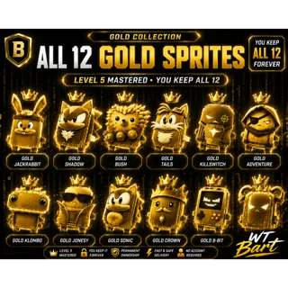 Fortnite ALL 12 GOLD SPRITES | LEVEL 5 MASTERED | YOU KEEP ALL 12 | AVAILABLE NOW