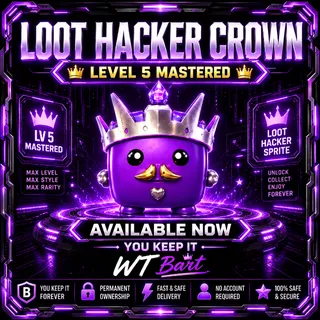 Fortnite LOOT HACKER CROWN SPRITE | YOU KEEP IT FOREVER | MASTERED LV5 | AVAILABLE NOW