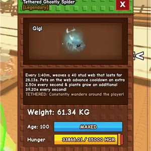 Ghostly Spider Tethered