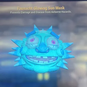 glowing sun mask