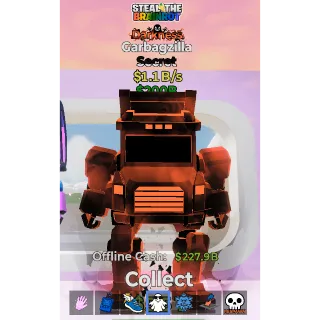 Darkness Garbagzilla - 1.1B/s / steal the brainrot fortnite 