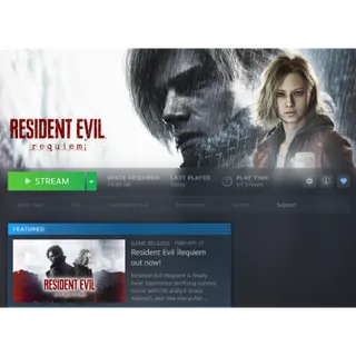 ( Offline ) ( Shared ) RESIDENT EVIL REQUIEM & BLACK MYTH WUKONG  - Steam Account Game Offline  | Steam Account