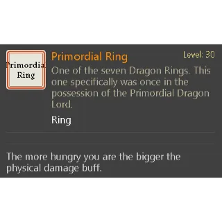 Rune Slayer - Primordial Ring - Item - Legitimate - Not Duped 