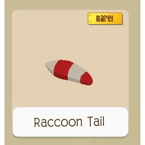 Red Raccoon tail animal jam