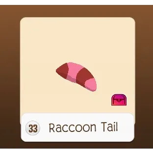 Party  raccoon tail animal jam