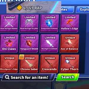 Blade Ball Bundle 6k rap