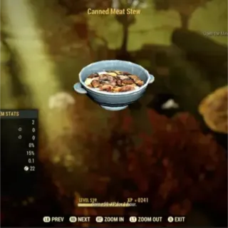 100 canned meat stew