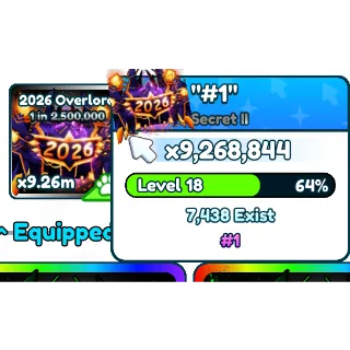 (SERIAL #1) 2026 Overlord | Tap Simulator Secret Pet