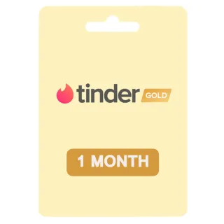 Tinder Gold 1 Month Subscription Code (Region: Egypt)