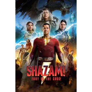 Shazam! Fury of the Gods 4K/UHD VUDU or 4K/UHD iTunes via MA