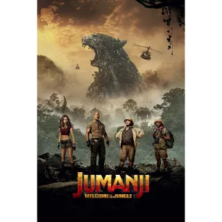 Jumanji: Welcome to the Jungle Digital Code | HDX | UV VUDU or HD iTunes via MA