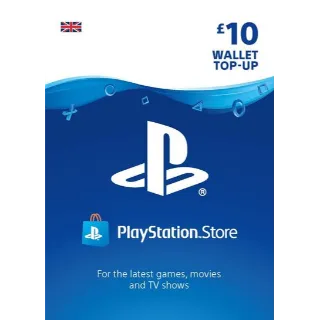 £10.00 GBP PlayStation Store Gift Card Key/Code UK Account