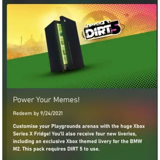 Dirt 5 Power Your Memes Pack DLC Xbox Key/Code Global