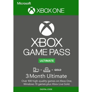Xbox Game Pass Ultimate 3 Months Key/Code Global