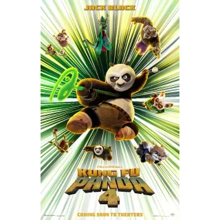 Kung Fu Panda 4 HDX VUDU OR ITUNES VIA MA