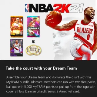 NBA 2K21 MyTEAM Bundle DLC Xbox Key/Code Global