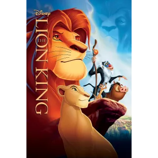 INSTANT DELIVERY The Lion King | HDX | VUDU / MA