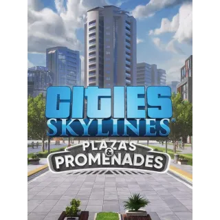 Cities: Skylines - Plazas & Promenades DLC Steam Key/Code Global