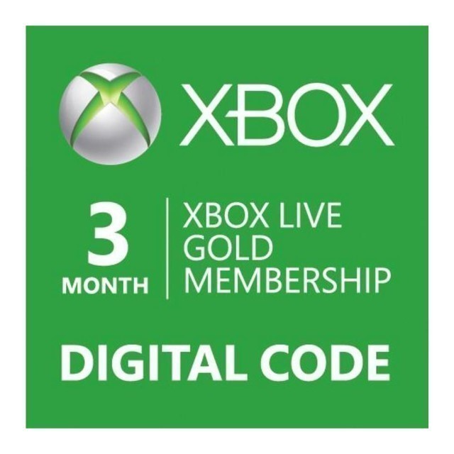 xbox live gold 3 month membership