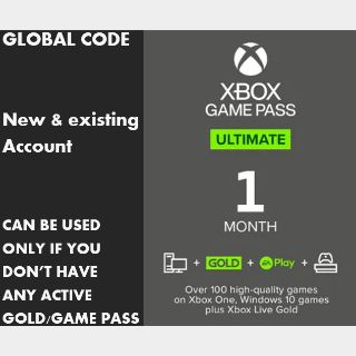 Xbox Game Pass Ultimate 1 Month Non-stackable