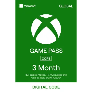 Game Pass Core 3 Month