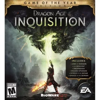 Dragon Age Inquisition Game of the Year (GOTY) Edition Origin Key/Code Global