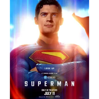 Superman 2025 HDX VUDU OR HD ITUNES VIA MA