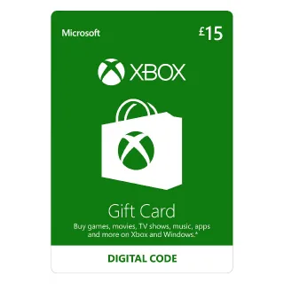 Xbox Gift Card 15 GBP