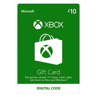 Xbox Gift Card 10 GBP