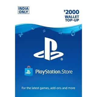 2000 INR PlayStation Store Key INSTANT DELIVERY