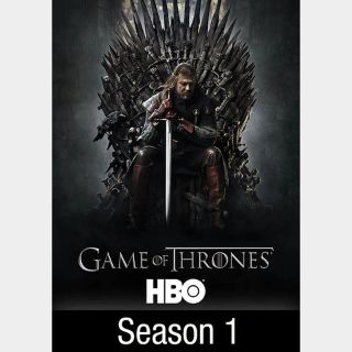 INSTANT DELIVERY Game of Thrones Season 1 | HDX | VUDU