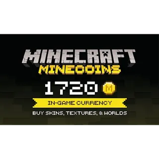 Minecoins Pack: 1720 Coins Xbox Key/Code Global