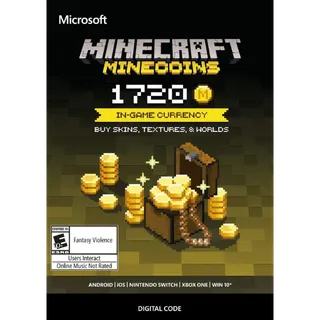 Minecoins Pack: 1720 Coins Xbox Key/Code Global