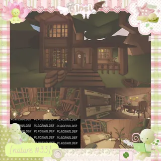 Wooded Cabin Nature Adopt Me Home House Build