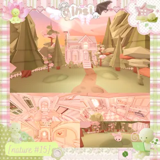 Coquette Victorian Forest Manor Nature Adopt Me Home House Build