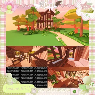 Woodland Tudor Cottage Nature Adopt Me Home House Build
