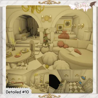 Classical Interior Detailed Adopt Me Home House Build