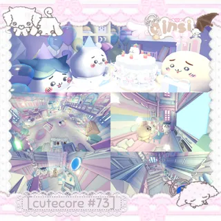 adopt me cutecore chikawa and friends huge house