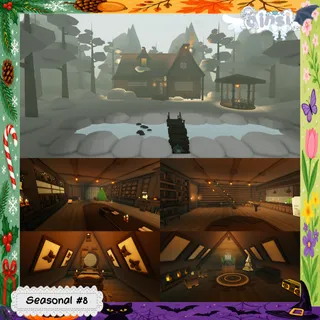 Foggy Winter Cottage Seasonal Adopt Me Home House Build