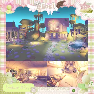 Pink Vine Cottage Estate Nature Adopt Me Home House Build
