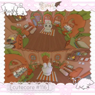 Bunny Carrot Kawaii Cutecore Adopt Me Home House Build Pet Grind House