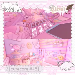 adopt me cutecore pink candy dessert grind house